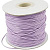 Шнур синтетический вощеный, полиэстеровый, около 1мм, сиреневый, 10 метров