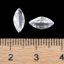 <p>Ювелирный кристалл (шатон, Chaton) из фианита (Cubic Zirconia), форма челнок (листик, глаз). Качество А. Цвет кристальный. Оттенок и вид огранки (количество граней) у разных кристаллов может немного отличаться. На шатонах возможны незначительные царапинки/сколы. Цена за 10 шт.</p>