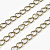 Цепочка отрезная (без замка), 4х2.5мм, витая, базовый материал - латунь, бронзового цвета, 2 метра