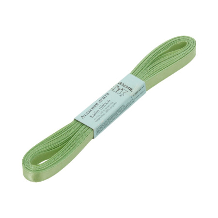 Лента атласная, Gaммa, 6мм, светло-зеленая №083, моток, 5 метров