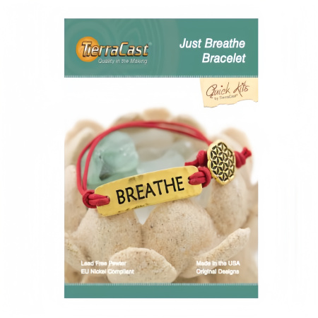 Набор для сборки украшения, 152-203мм, TierraCast, браслет Just Breathe, позолоченный