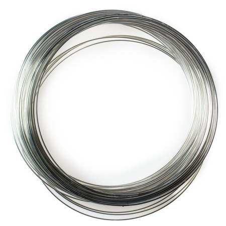 Проволока с памятью, 115х1мм, для колье, под серебро, 5 витков