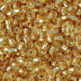 <p>Японский бисер TOHO Round (круглый Тохо), размер 11/0 (2.2 мм). Прозрачный светло-янтарный с серебристой сердцевиной (Silver-Lined Med Topaz).
Оттенок может отличаться от фотографии. Цена за 10 грамм. Среднее количество бисерин в 1 грамме Toho 11/0 от 70 до 120 штук, может сильно варьироваться в зависимости от вида бисера.</p>
