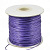 Шнур синтетический вощеный, полиэстеровый, около 1мм, фиолетовый, 20 метров