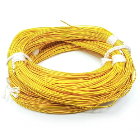 Канитель, 1.2мм, Индия, жёсткая, гладкая, цвет яркое золото, 10 грамм