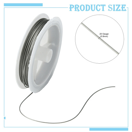 <p>Довольно качественный, очень толстый ювелирный тросик. Толщина около 0.8мм, может немного отличаться от заявленной. Цвет темно-серебристый. Оттенок может отличаться от фотографии и в разных поставках. Цена за катушку около 10 метров.</p>