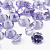 Ювелирный кристалл из фианита, 3мм, форма круг, сиреневый, 50 шт.