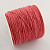 Шнур хлопковый вощеный, около 1мм, коралловый, 84 метра, катушка