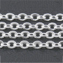<p>Качественная цепочка цвета светлого серебра. Оттенок может отличаться от фотографии и в разных поставках. Базовый материал - латунь. Звенья запаяны, не рвется, покрытие не облезает. Размер звена примерно 2.5х2 мм, может немного отличаться от заявленного. Цена за 2 метра.</p>