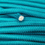 <p>Толстый плетеный синтетический шнур-змейка. Очень прочный, при этом довольно гибкий и мягкий, слегка тянется. Цвет морской волны. Оттенок может отличаться от фотографии и в разных поставках. Плетение не очень плотное, сквозь нити может проглядывать сердечник, отличающийся по цвету. Толщина около 1 см, может немного отличаться от заявленной. Можно использовать в качестве основы для создания колье или браслетов, он может послужить альтернативой бисерному жгуту. Произведен в Греции. Цена за отрезок длиной примерно 90 см. При покупке нескольких единиц, по возможности, отрезается цельным куском.</p>