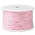 Шнур хлопковый вощеный, около 1мм, розовый, 5 метров