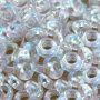 <p>Японский бисер TOHO Demi Round (Тохо Деми Раунд), размер 8/0 (примерно 3*1.2-1.4 мм). Необычная форма бублик (кольцо, рондель). Кристально-прозрачный радужный (Transparent-Rainbow Crystal). Оттенок может отличаться от фотографии. Цена за 10 грамм. Среднее количество бисерин в 1 грамме Toho Demi Round около 50-75 штук, может сильно варьироваться в зависимости от вида бисера.</p>