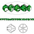 Бусина Swarovski, 3мм, биконус, зеленый (цвет 260), 10 шт.