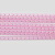 Бижутерная сетка-рукав, 8мм, розовая с серебристой нитью, 10 метров