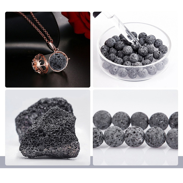 <p>Круглые каменные бусины из натуральной необработанной вулканической лавы (вулканического туфа). Бусины имеют матовую серо-черную поверхность, оттенок может отличаться от фотографии. Бусины могут немного отличаться по форме и размеру. Цена за низку 37 см (около 45 бусин, низки формируются без проверки каждой бусины на дефекты).</p>
