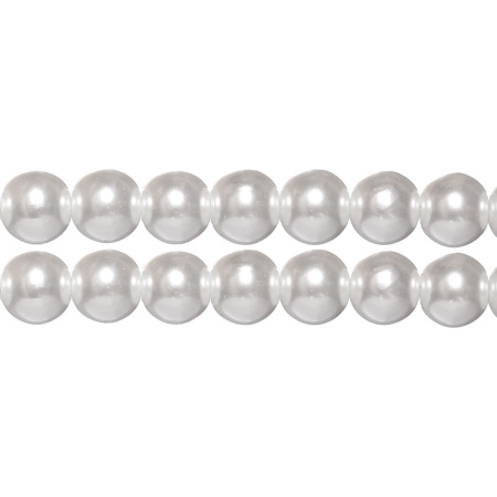 <p>
Стеклянные бусины с покрытием под жемчуг белого цвета. Бусины могут немного отличаться по форме и размеру, быть слегка приплюснутыми у отверстия. На покрытии есть мелкие неровности и царапинки. Оттенок может немного отличаться от представленного на фото. Цена за низку 80 см, около 70 шт.
</p>