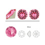 <p>Ювелирный кристалл Swarovski Fancy Stone Xirius Chaton (1088). Форма шатон (круглая), размер 4 мм (pp32). Цвет розовый (ROSE), с фольгой (foiled). Оттенок может немного отличаться от фотографии. Данные стразы с выпуклым основанием подходят для использования с цапами, вклеивания в фурнитуру с чашами (выемками) для кристаллов. Производство: Австрия. Цена за 20 шт.</p>