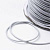 Шнур синтетический вощеный, полиэстеровый, около 2мм, светло-серый, 10 метров