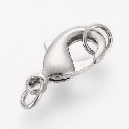 <p>Карабин стального цвета. В комплекте - два неразъемных соединительных колечка диаметром около 5 мм. На покрытии могут быть небольшие пятнышки, неровности и царапинки. Оттенок может отличаться от фотографии и в разных поставках. Цена за 2 шт.</p>