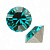 Ювелирный кристалл Swarovski, Шатон (#1088), pp32 (4мм), голубой циркон, с фольгой, 20 шт.