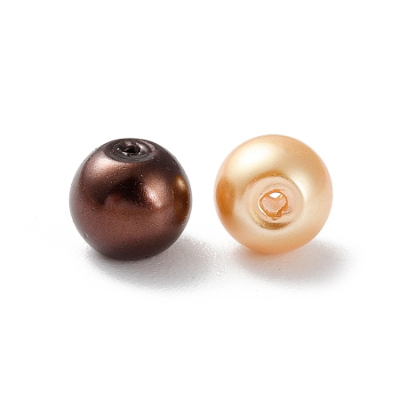 <p>Бюджетные стеклянные бусины с покрытием под жемчуг, цветное ассорти. Бусины могут немного отличаться по форме и размеру, быть слегка приплюснутыми у отверстия. На покрытии возможны неровности. Оттенок в миксе может отличаться от фотографии - в наборе могут быть цвета, не представленные на фотографии и быть представлены не все цвета с фотографии. Диаметр отверстия около 1 мм. Цена за 100 грамм (около 360 шт, бусины фасуются без проверки на дефекты и без подбора по цвету).</p>