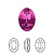 Ювелирный кристалл Swarovski, Овал (#4120), 14х10мм, фуксия, с фольгой, 1 шт., УЦЕНКА