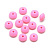 Бусина силиконовая, 12х7мм, диск, розовый, 10 шт.
