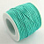 Шнур хлопковый вощеный, около 1мм, мятный, 84 метра, катушка