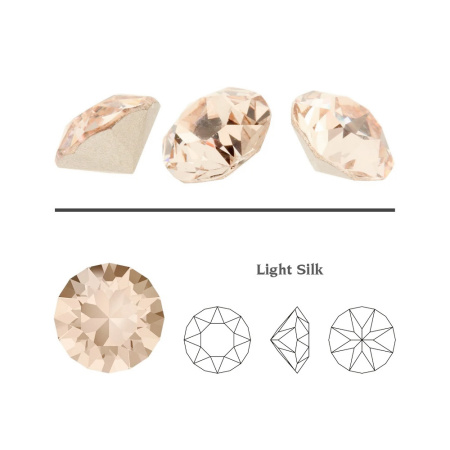 Ювелирный кристалл Swarovski, Шатон (#1088), pp32 (4мм), светлый шелк, с фольгой, 20 шт.