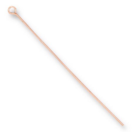 Пины с ушком, 54х0.644мм, TierraCast, базовый материал - латунь, яркая медь, 20 шт.