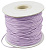 Шнур синтетический вощеный, полиэстеровый, около 1.5мм, сиреневый, 10 метров