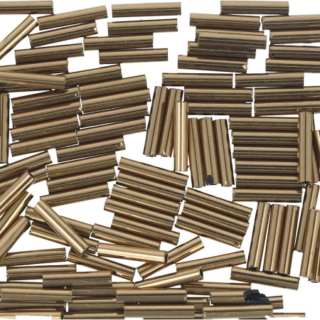 Бисер TOHO Bugle, размер 9мм, цвет #221 (Бронза), 10 грамм