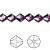Бусина Swarovski, 8мм, Биконус (#5328), аметист (цвет 204), 1 шт.