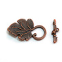 <p>Крупная эффектная застежка-тогл в форме виноградного листа с гроздью ягод винограда. Под античную медь. Оттенок может отличаться от фотографии. Цена за 5 шт.</p>