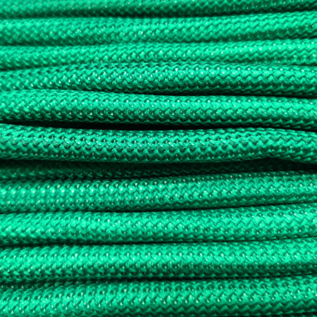 Шнур плетеный с сердечником, около 10мм, полиэстер, зеленый, 90 см, 1 шт.