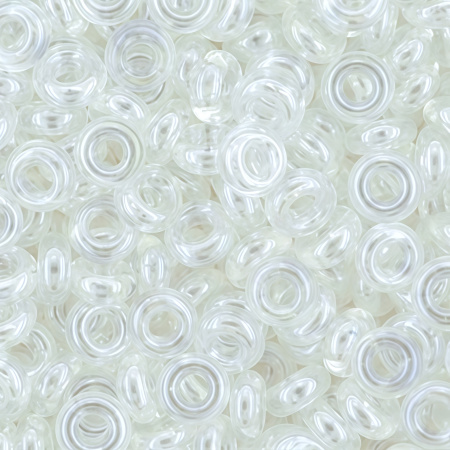 Бисер TOHO Demi Round, размер 8/0, цвет #101 (Глянцевый прозрачный, хрусталь), 10 грамм
