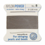 <p>
Толстая и прочная нить Nylon Power из высококачественного нейлона, очень крепкая, не растягивается. Произведена компанией Griffin (Германия). К нити прикреплена проволочная иголочка. Идеально подходит для использования с жемчугом и натуральными камнями. Толщина около 0,8 мм. Оттенок может отличаться от фотографии и в разных поставках. Намотка может состоять из нескольких частей. Цена за моток 2 метра.
</p>