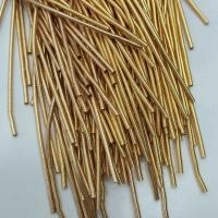 Канитель, 1.5-1.9мм, extra heavy, гладкая, позолоченная (приглушенное золото), 30-40 см, 1 шт. Канитель, 1.5-1.9мм, extra heavy, гладкая, позолоченная (приглушенное золото), 30-40 см, 1 шт.