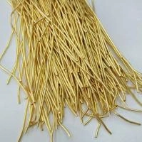 Канитель, 0.9мм, fine, гладкая, позолоченная (яркое золото), 20-30 см, 5 шт. Канитель, 0.9мм, fine, гладкая, позолоченная (яркое золото), 20-30 см, 5 шт.