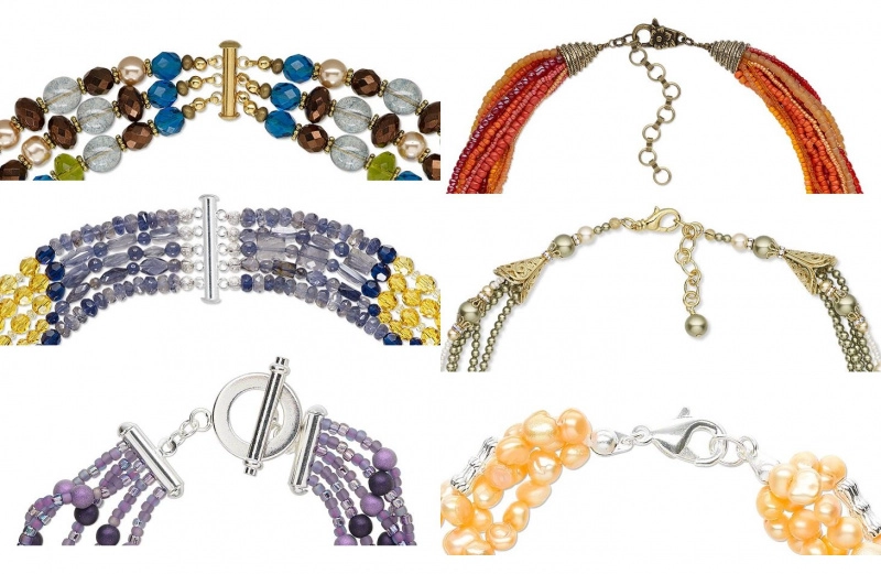 Способы завершения многорядных украшений Способы завершения многорядных украшений