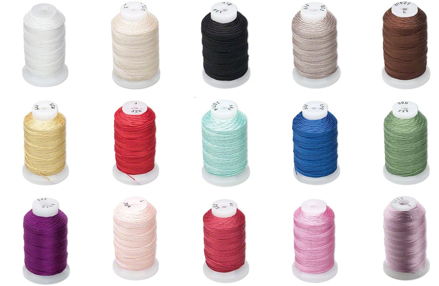 Толщины нитей для изготовления украшений Толщины нитей для изготовления украшений