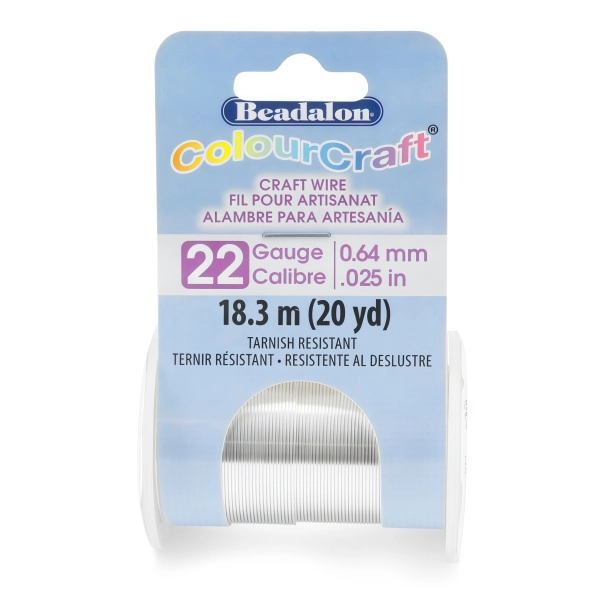 Проволока гибкая, 0.644мм, Beadalon ColourCraft, не темнеющая, посеребренная, катушка, 18.3 метра <p>Качественная не темнеющая толстая проволока для создания украшений и других видов рукоделия Beadalon ColourCraft wire. Базовый материал - медь, покрытие - серебро 925 пробы. Оттенок может отличаться от фотографии и в разных поставках. Толщина 22 gauge (около 0.644 мм). Намотка может состоять из нескольких частей. Цена за катушку 18.3 метра.</p>